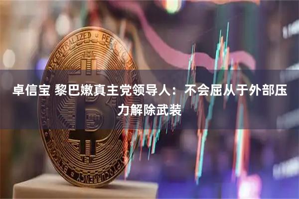 卓信宝 黎巴嫩真主党领导人：不会屈从于外部压力解除武装