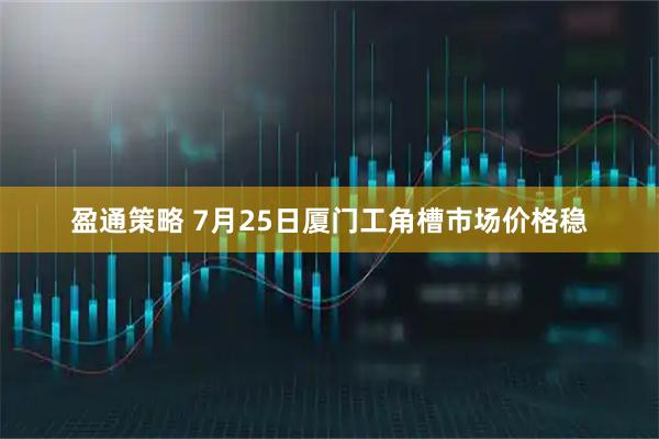 盈通策略 7月25日厦门工角槽市场价格稳